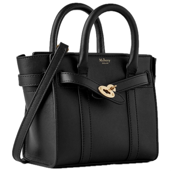 Mulberry Micro Zipped Bayswater, Black